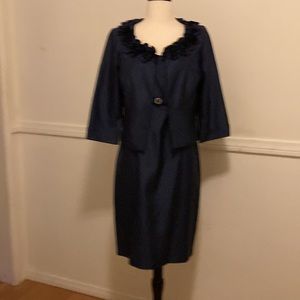 Jessica Howard navy two piece dress